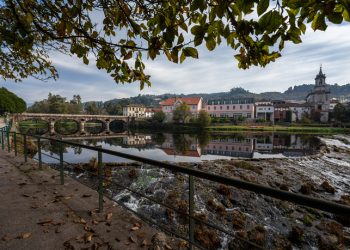 Landscape view of Arcos de Valdevez an Ancient Village in Minho, North of Portugal.