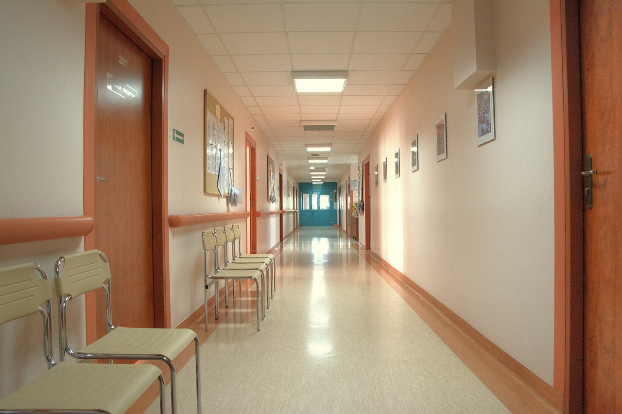 Nos corredores do hospital