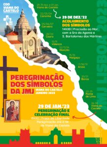 Nossa Senhora d’Agonia e São Bartolomeu dos Mártires vão participar no acolhimento aos símbolos da JMJ